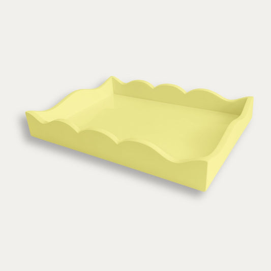 Lacquered Scalloped Tray