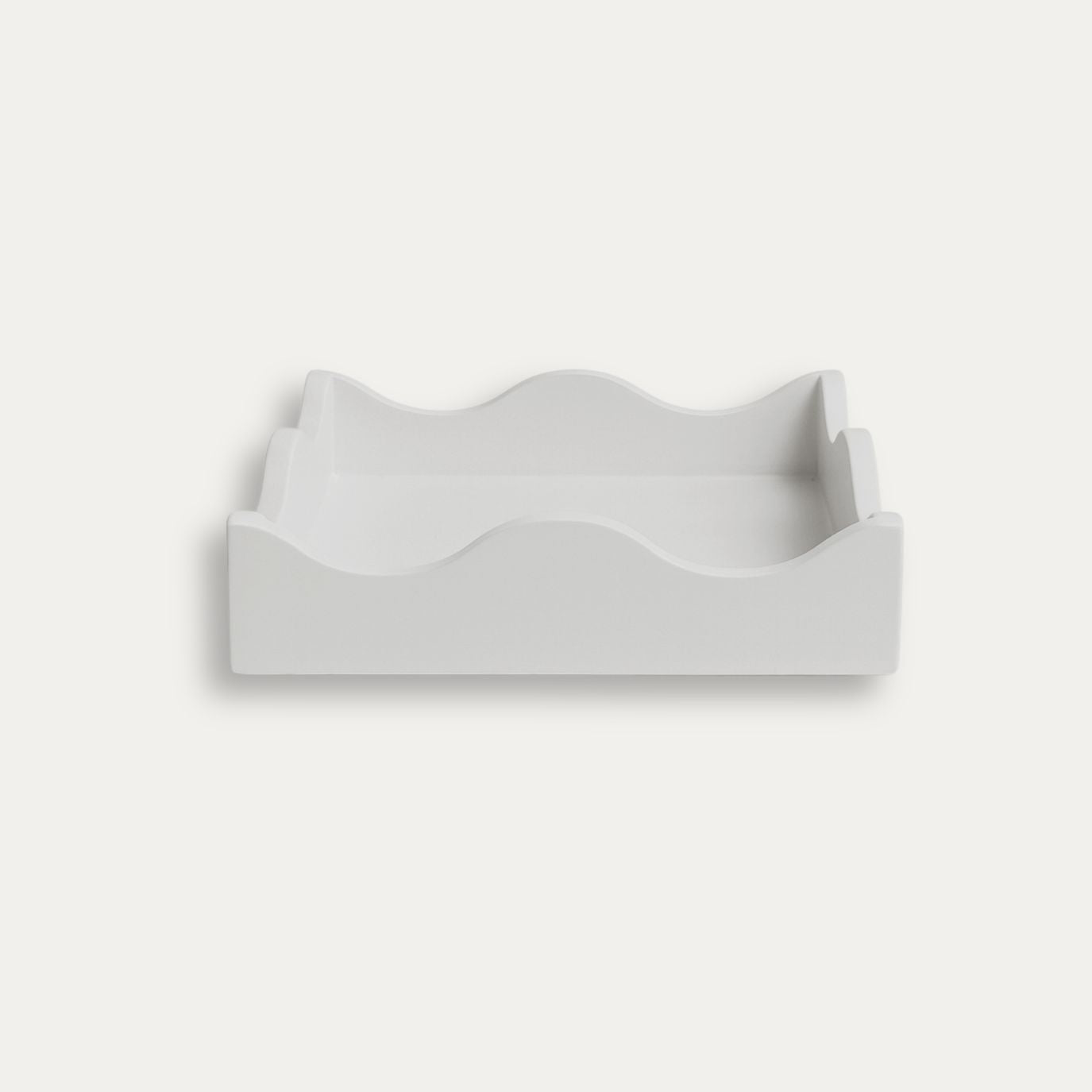 Lacquered Scalloped Napkin Tray