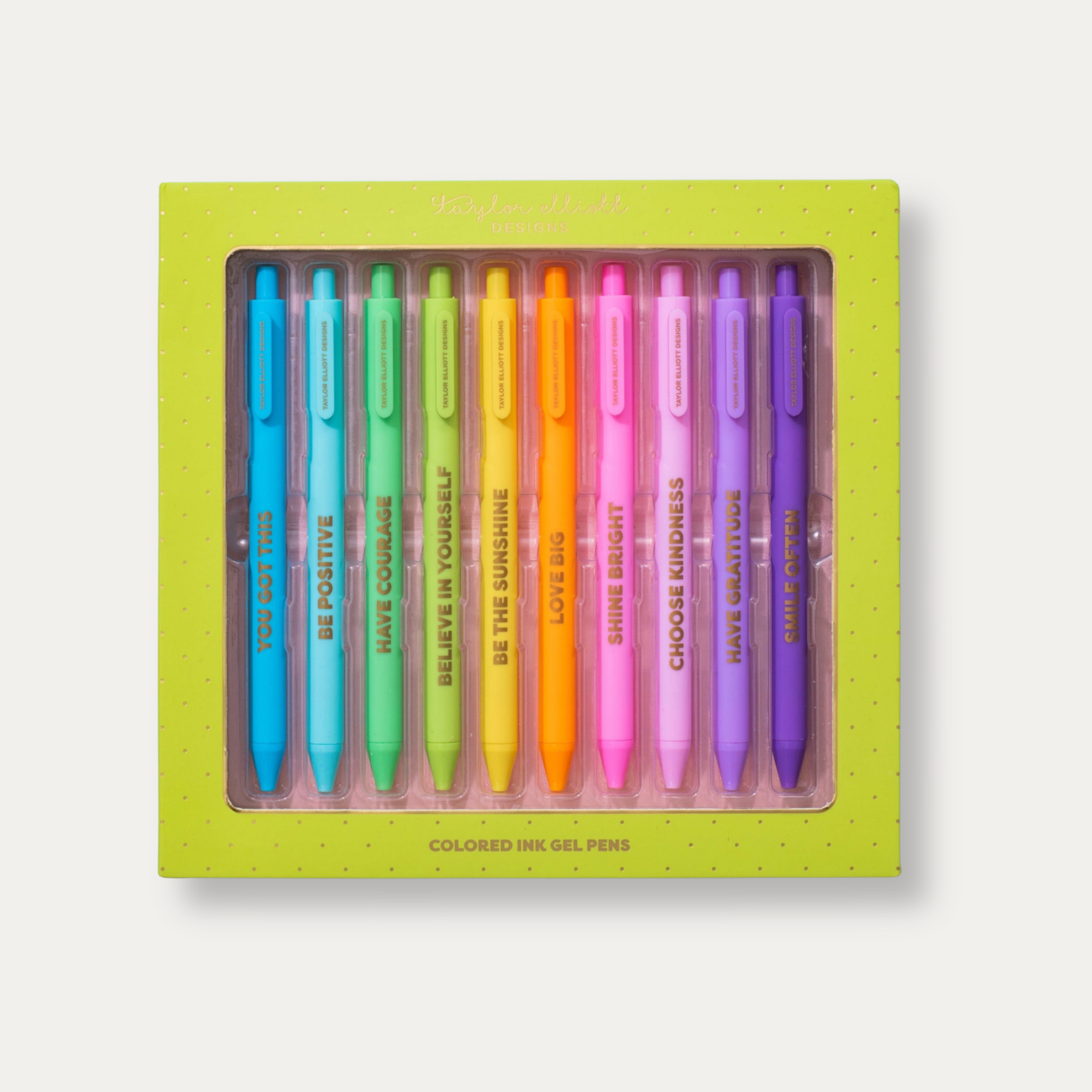 Set of 10 Colored Gel Pens