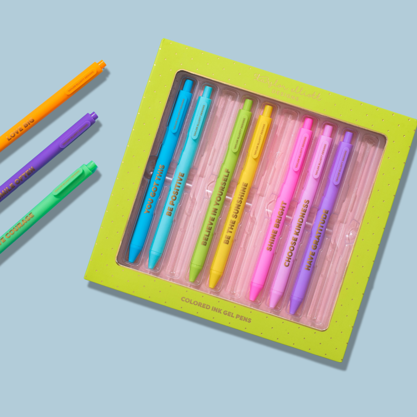 Set of 10 Colored Gel Pens