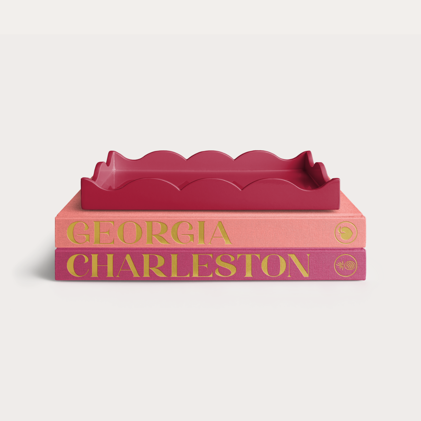 Lacquered Scalloped Tray