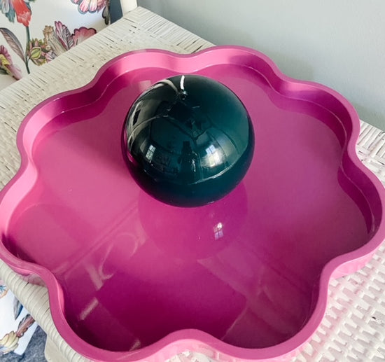 lacquer tray round