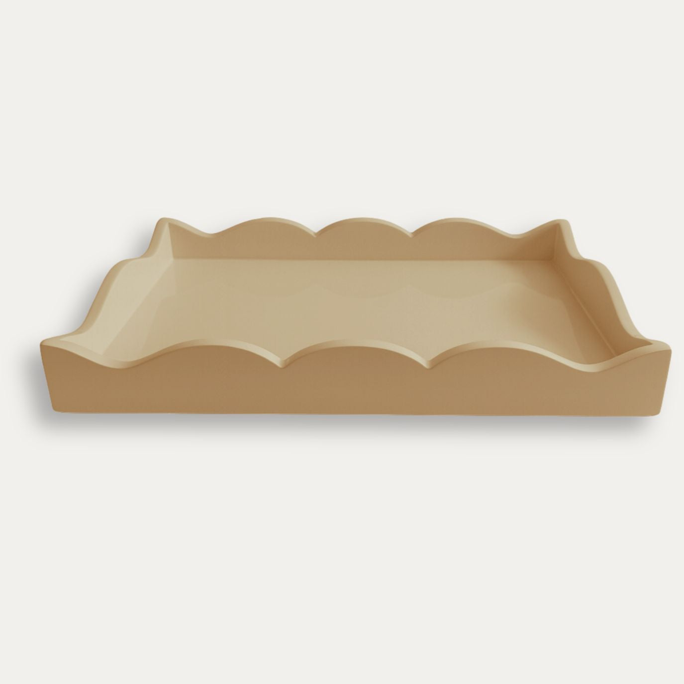 Lacquered Scalloped Tray