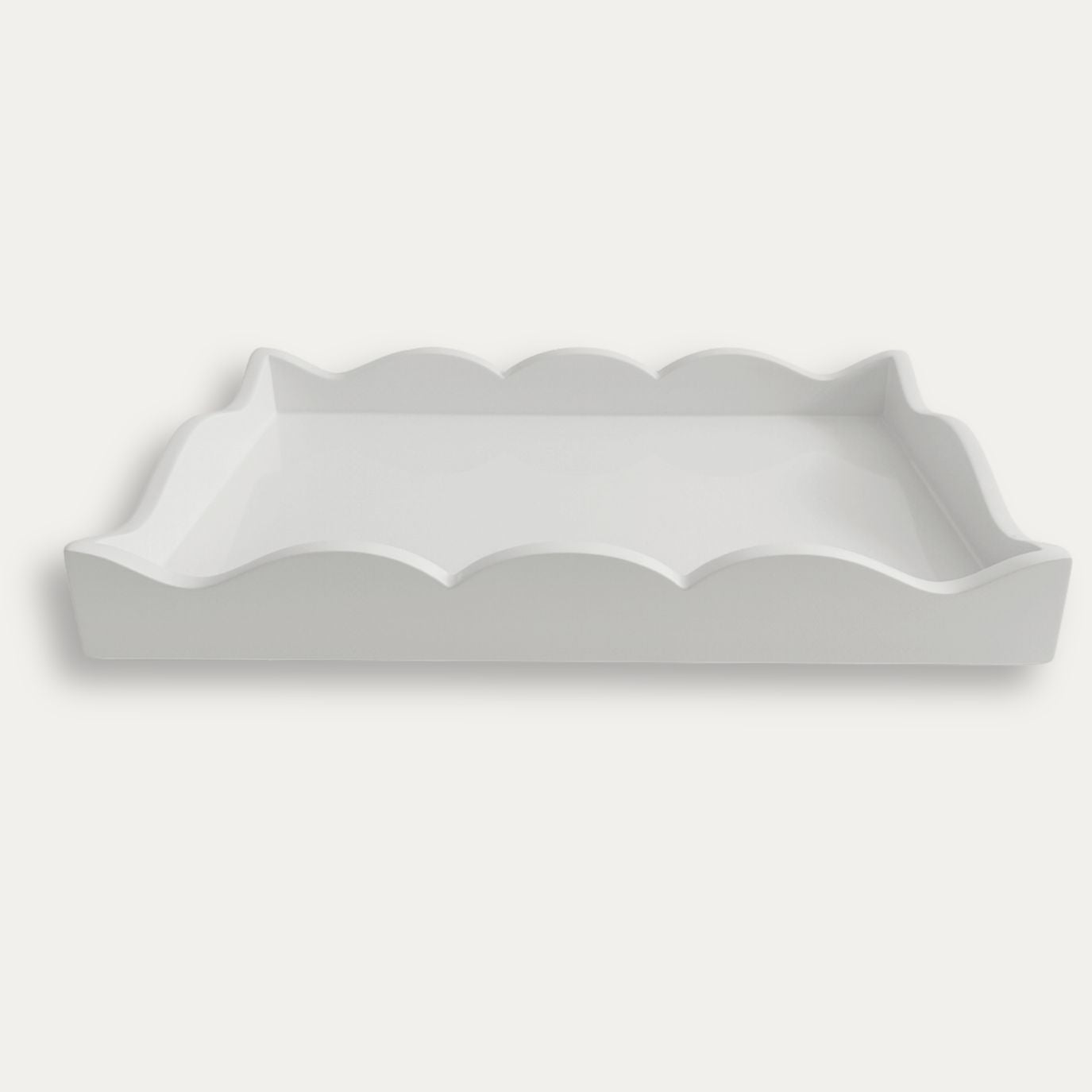 Lacquered Scalloped Tray