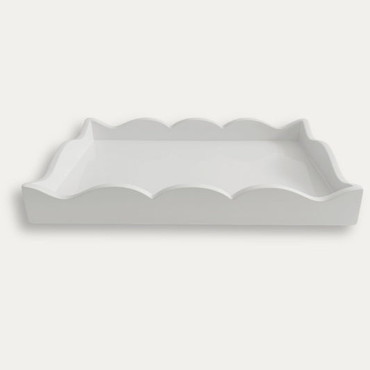 Lacquered Scalloped Tray