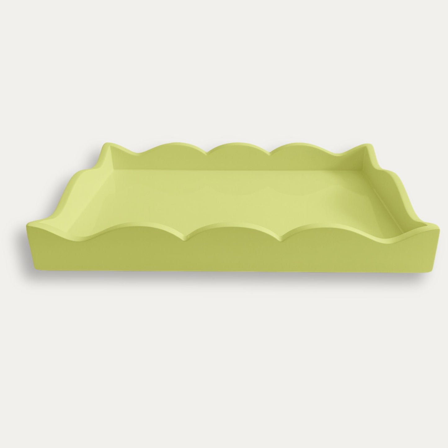 Lacquered Scalloped Tray