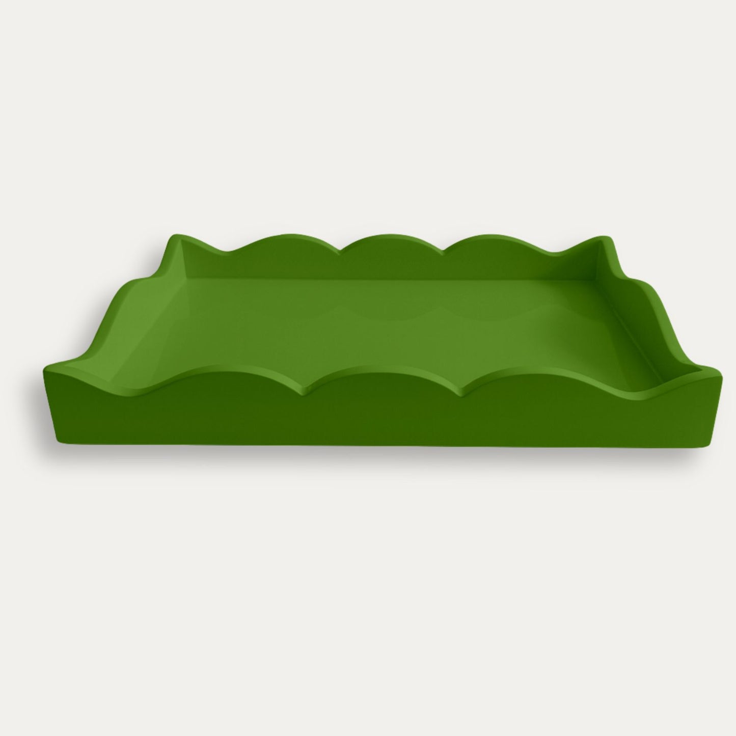 Lacquered Scalloped Tray