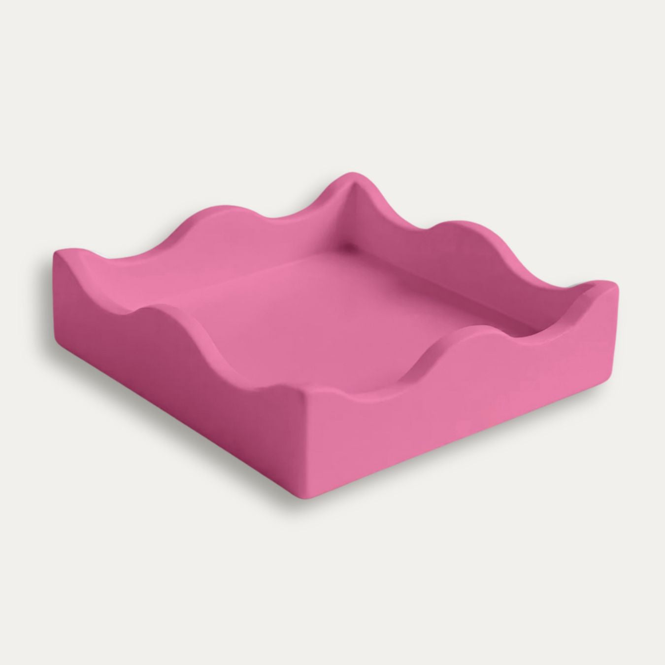 Scalloped Trinket Tray - Rose