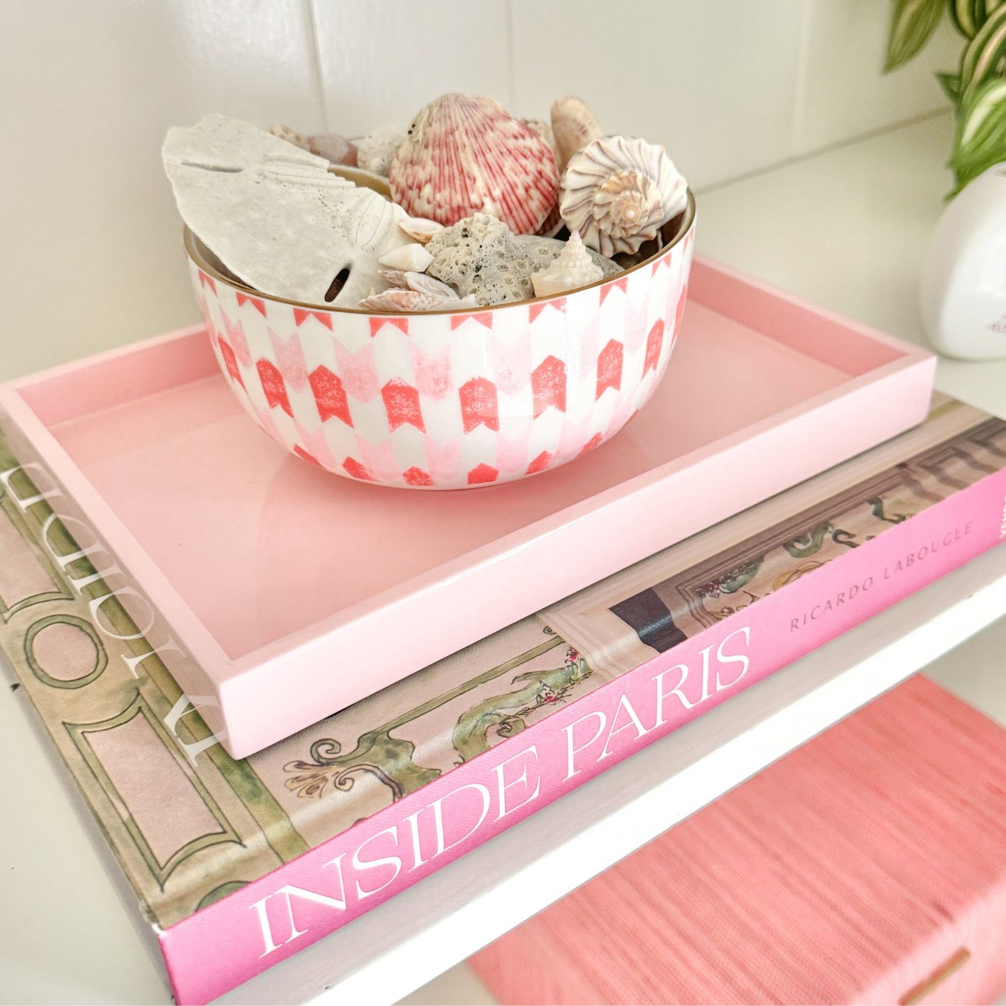 Classic Book Topper Tray - Blush