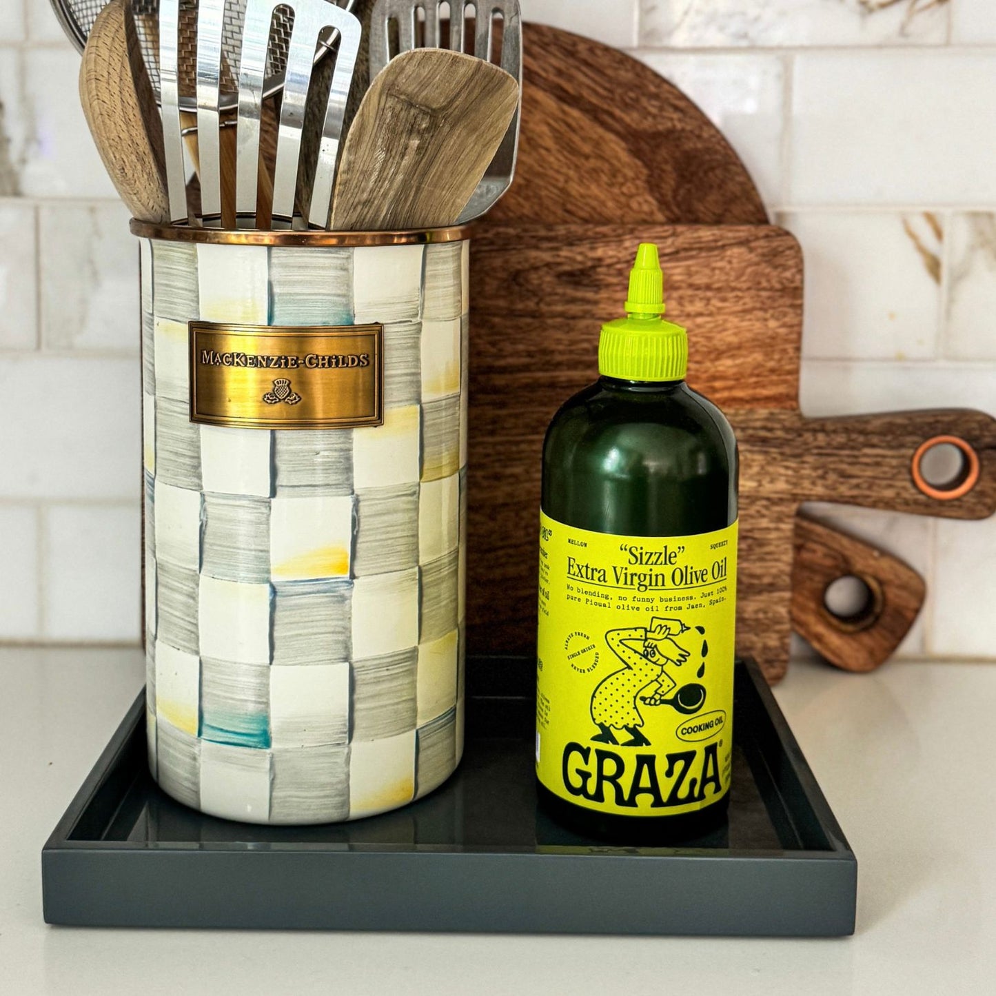 Classic Book Topper Tray - Dark Gray