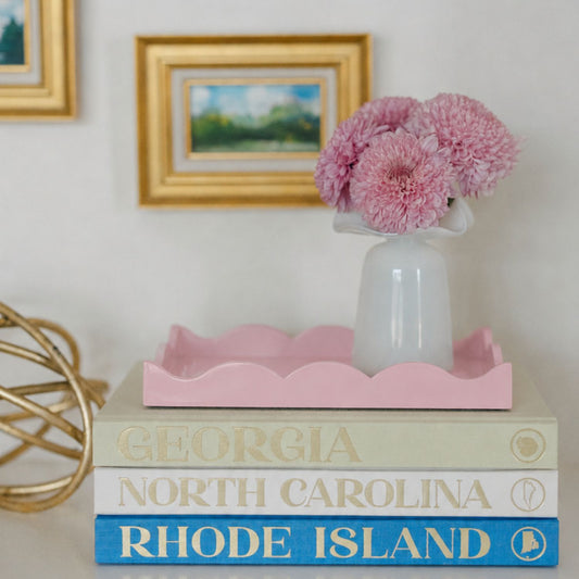 Lacquered Scalloped Tray